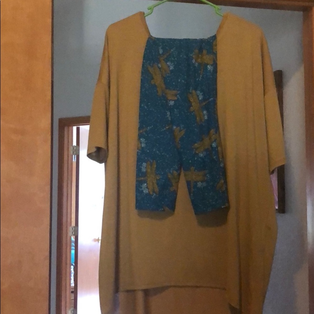 Large lularoe Irma and tall  and curvy leggings